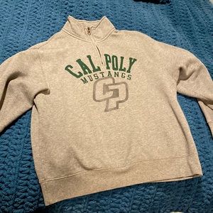 Jansport Brand 1/4 zip sweatshirt - Cal Poly SLO